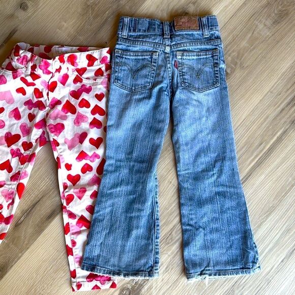 Levi’s 517 Stretch Flare, Heart Jeans Set Bundle Size 5 - Picture 3 of 8
